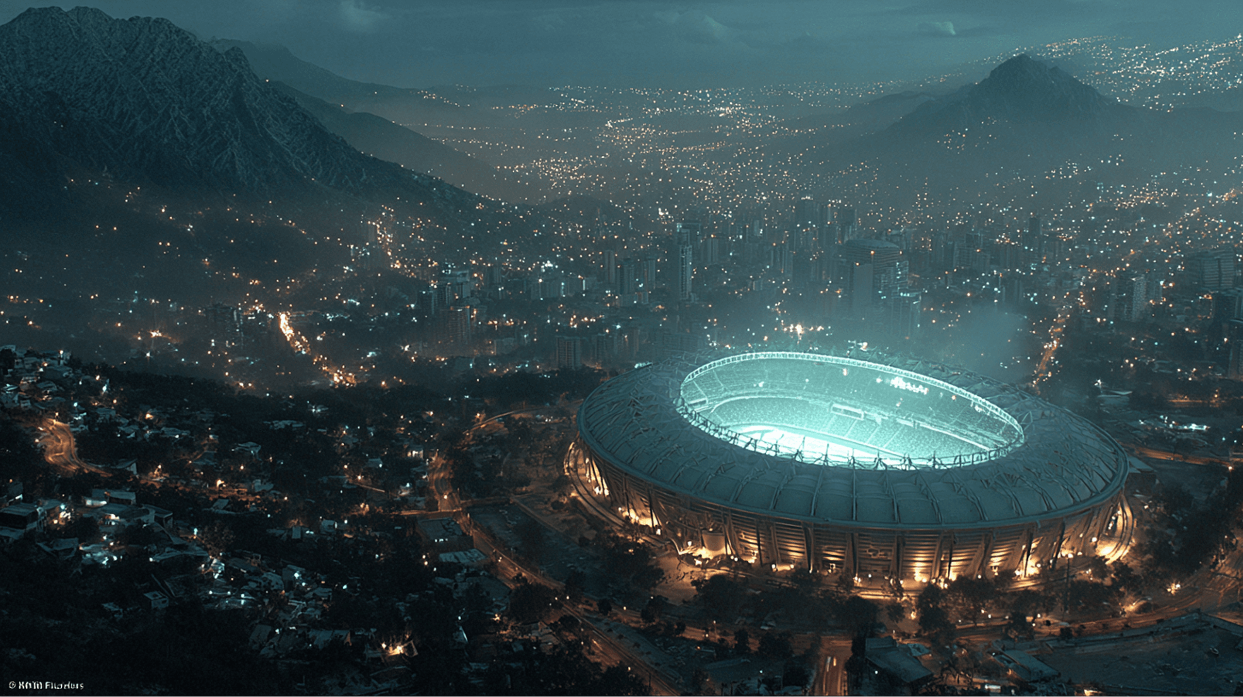 Stadium at night — large-scale venue cleaning